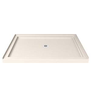 Base de douche en alcôve SlimLine de DreamLine, 34 po x 60 po, crème