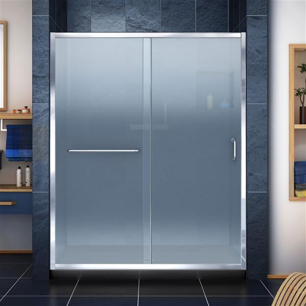 DreamLine Infinity-Z Alcove Shower Kit - 32-in - Glass Door - Chrome