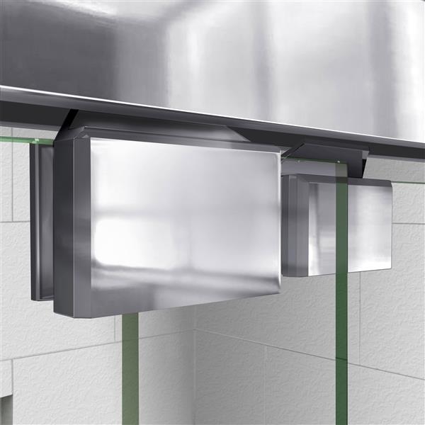 DreamLine Encore Alcove Shower Kit - 36-in x 60-in - Left Drain - Chrome