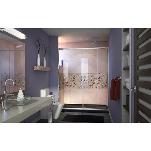 DreamLine Visions Alcove Shower Kit - 32-in x 60-in - Chrome