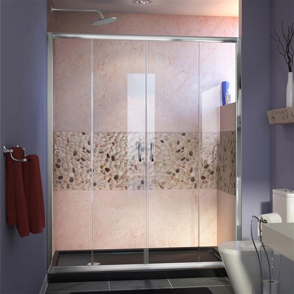 Ensemble de douche Visions de DreamLine, 32 po x 60 po, base en acrylique