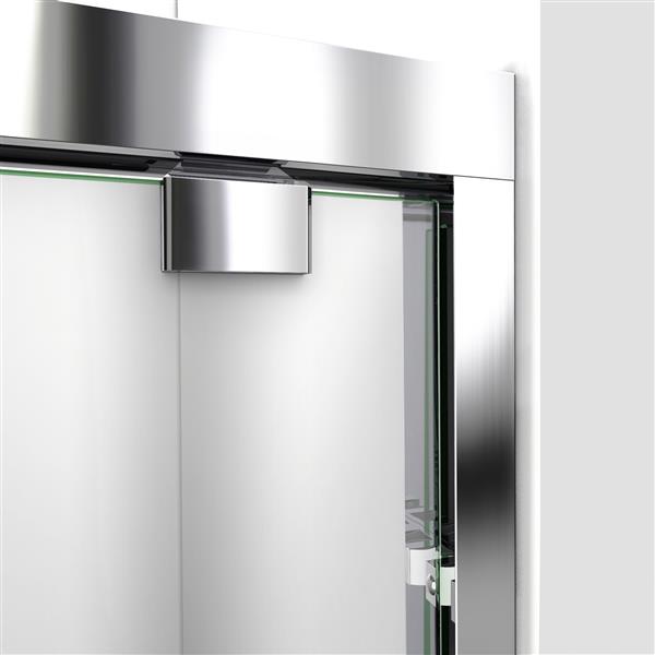 DreamLine Alcove Shower Kit - 32-in x 54-in- Glass Door - Chrome