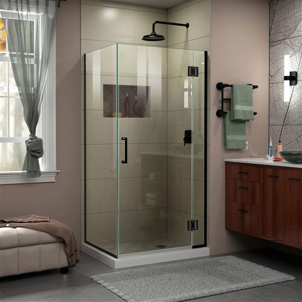 DreamLine UnidoorX Shower Enclosure 3 Glass Panels 29.38in