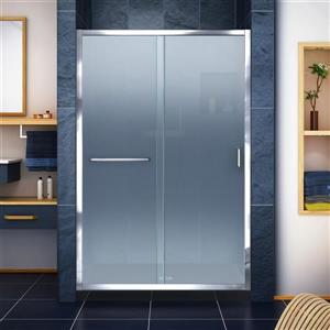 DreamLine Infinity-Z Alcove Shower Kit - 36-in x 48-in - Chrome