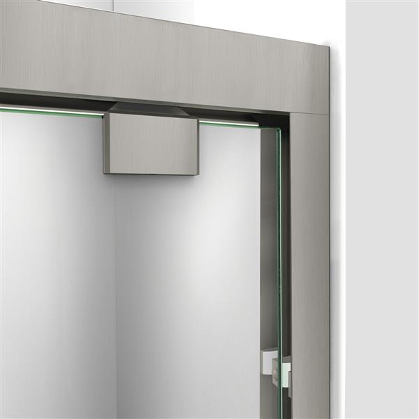 DreamLine Encore Alcove Shower Kit - 32-in x 48-in - Center Drain - Nickel