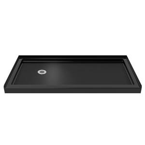 DreamLine SlimLine 32-in x 60-in Black Acrylic Alcove Shower Base