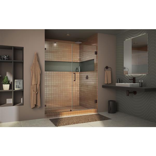 DreamLine Unidoor Shower Door - 33-34-in x 72-in - Satin Black