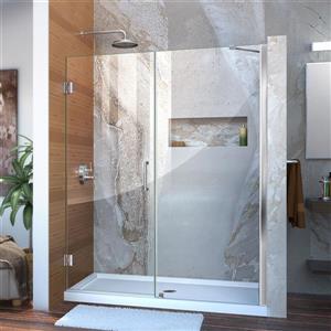 Porte de douche Unidoor de DreamLine, 59-60 po x 72 po, chrome