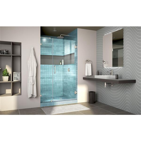 Cabine de douche Flex de DreamLine, 44,44-48,44 po x 72 po, chrome