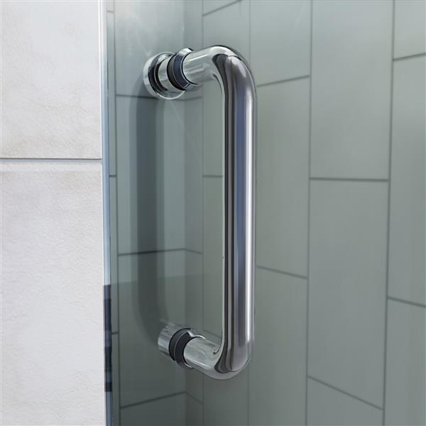 DreamLine Flex Shower Door - 38-42-in x 72-in - Brushed Nickel