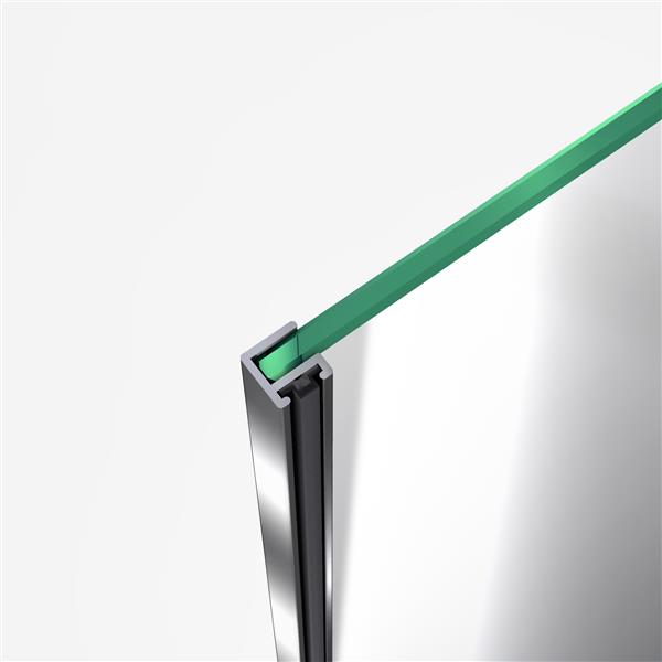 DreamLine Flex Shower Door - 38-42-in x 72-in - Brushed Nickel