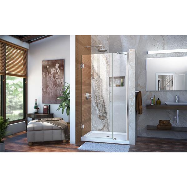 DreamLine Unidoor Shower Door - 40-41-in x 72-in - Chrome