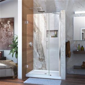 DreamLine Unidoor Shower Door - 40-41-in x 72-in - Chrome