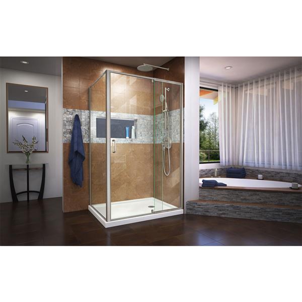 DreamLine Unidoor Shower Door - 34-35-in x 72-in - Satin Black