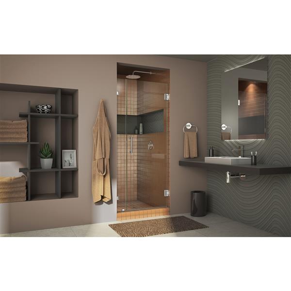 DreamLine Unidoor Shower Door - Clear Glass - 59-60-in x 72-in - Satin Black