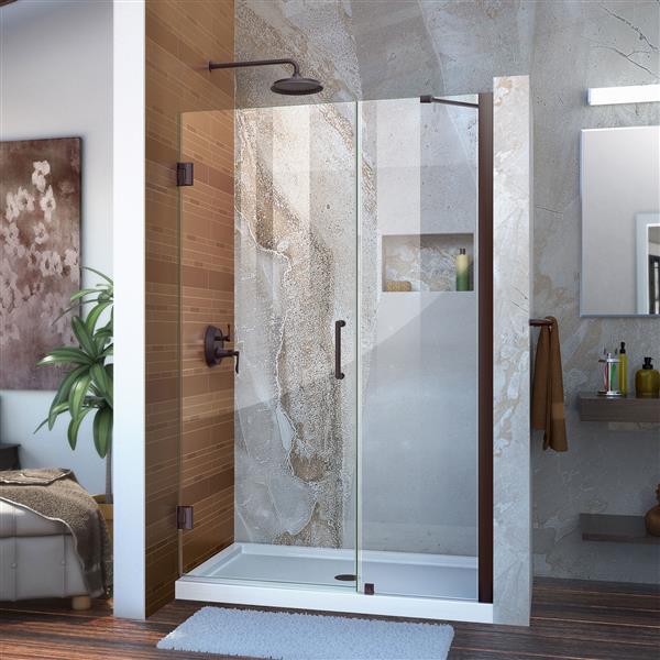 DreamLine Unidoor Shower Door 46 47 In X 72 In Oil Rubbed Bronze   330695152 MainImage 001 L 