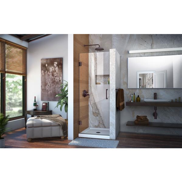 DreamLine Flex Shower Door - 44-48-in x 72-in - Brushed Nickel