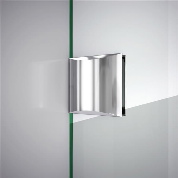 DreamLine Unidoor Lux Shower Door - 29-in x 72-in - Brushed Nickel