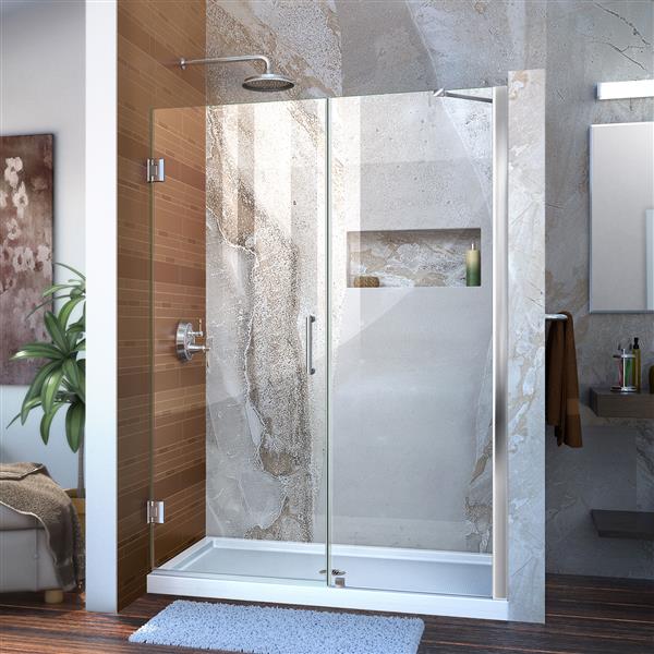 DreamLine Unidoor Shower Door - 50-51-in x 72-in - Chrome SHDR-20507210 ...