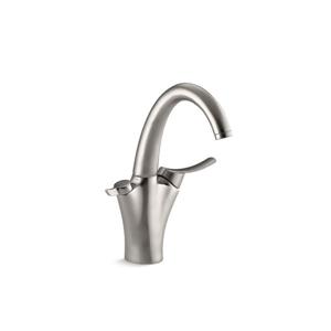 Robinet d'évier de cuisine Carafe® avec filtration d'eau, inox vibrant