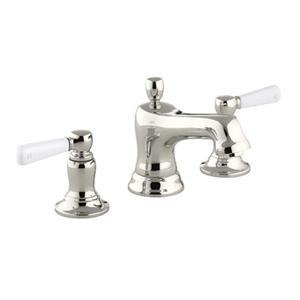 KOHLER Bancroft Widespread bathroom sink faucet - Vibrant Polished Nickel