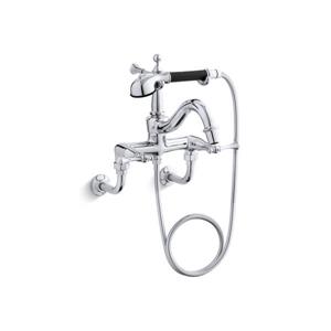 KOHLER Revival bath faucet with diverter handles and handshower - Polished Chrome