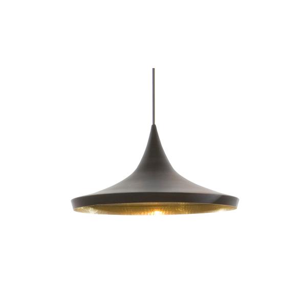 Plata Decor Carol 3 Pendant Light - Black and Gold - 8-in x 14-in