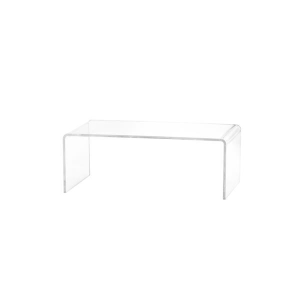 Plata Decor Acrylic Large Coffee Table - Clear - 39-in x 20-in x 16-in