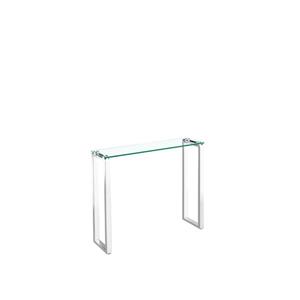 Plata Decor Gen Large Console Table - Silver and Gass - 47-in