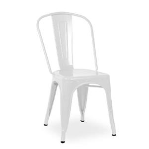 Plata Decor Tolix Dining Chair - White Steel