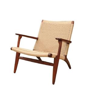 Plata Decor Ash Lounge Chair -  Natural and Walnut