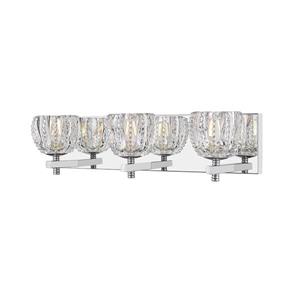 Applique murale à trois ampoules Lizzy III d OVE Décors, chrome, 20.5 po