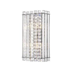 Applique murale Patience d'OVE Décors, 2 lumières, acier inoxydable, 12,63 po x 7,06 po