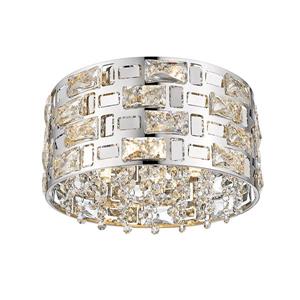 OVE Decors Mello LED Ceiling Light - 4-Lights - Chrome - 12.12-in