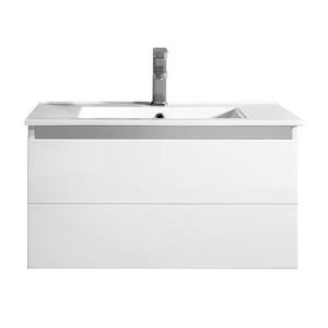 Meuble-lavabo mural CAZ d'OVE Décors, blanc brillant, 30 po