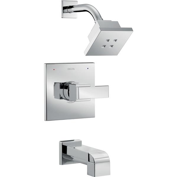 Delta Pivotal 14 Series Shower Trim Set - H2Okinetic - Matte Black