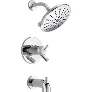 Garniture de baignoire et douche Trinsic TempAssure Série 17T de Delta, chrome