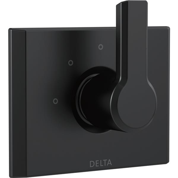 Delta Pivotal 14 Series Diverter Trim - 2-Port - 3-Setting - Matte Black