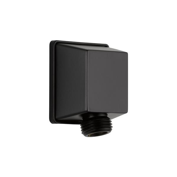 Delta Square Wall Elbow for Hand Shower Matte Black 50570BL RONA