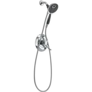 Garniture pour bain/douche Monitor Série 13 de Delta, pommeau de douche intégré, chrome