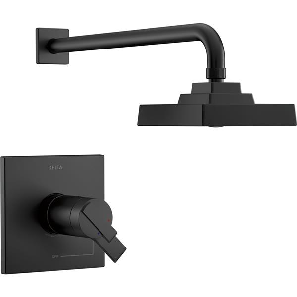 Garniture de douche Ara Série 17T de Delta, noir mat