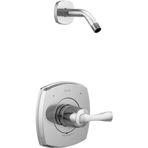 Garniture de baignoire et douche Ara Série 17 de Delta, douchette intégrée, chrome