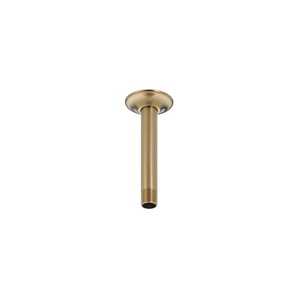 Delta Ceiling Mount Shower Arm and Flange - 6-in - Champagne Bronze