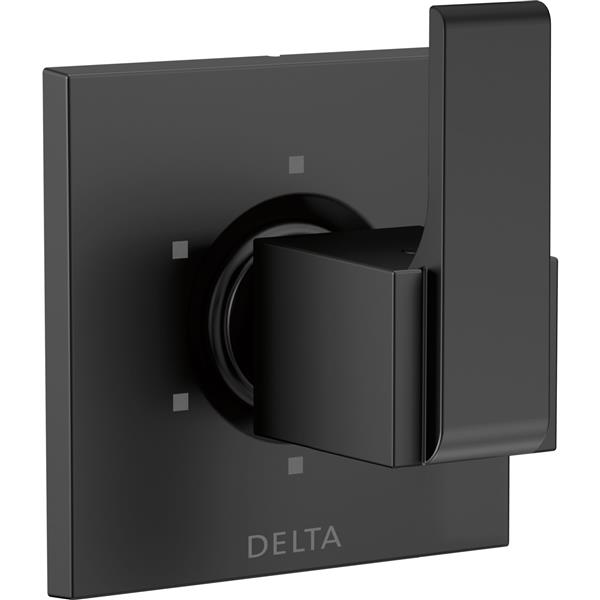 Garniture d'inverseur à 6 réglages Ara de Delta, 3 port, noir mat