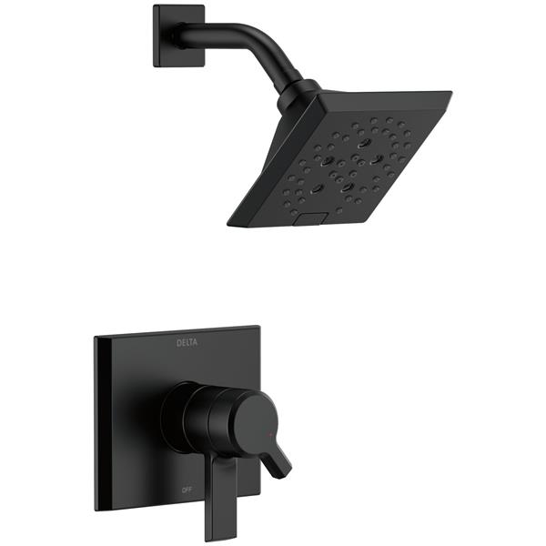 Delta Pivotal 17 Series Shower Trim Set - H2Okinetic - Matte Black