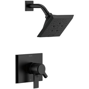 Delta Pivotal 17 Series Shower Trim Set - H2Okinetic - Matte Black