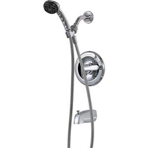 Garniture pour bain/douche Monitor série 14 de Delta, pommeau de douche intégré, chrome