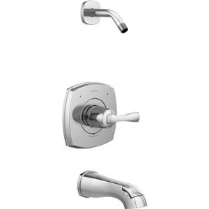 Garniture de baignoire et douche Ara Série 14 de Delta, sans pomme de douche, chrome