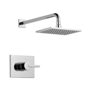 Garniture pour bain/douche Monitor Série 14 de Delta, douchette intégrée, chrome