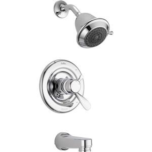 Garniture de baignoire et douche Classic Série 17 de Delta, chrome